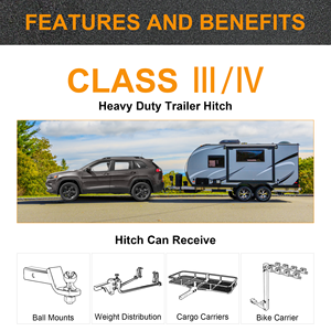 <span class=keywords><strong>Enganche</strong></span> <span class=keywords><strong>de</strong></span> Remolque Reforzado con Acero Directo <span class=keywords><strong>de</strong></span> Fábrica; Reemplazo para la Barra <span class=keywords><strong>de</strong></span> Remolque Trasera Original; Compatible con Toyota Sienna 2004-2020 - Product Image 4