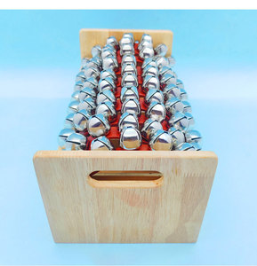 High Quality Cute Funny Shaking 7 Bell Hand Shakers Music Hand Cranked Bells Orff <b>Musical</b> <b>Instrument</b> - Product Image 2