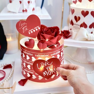 Décoration de gâteau en acrylique en forme de cœur pour la Saint-Valentin, avec motif miel et douceur, pour mariage et fêtes - Product Image 4