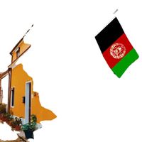 Drapeau d'Afghanistan 3x5 pouces en polyester 68D et 100D, trois couches, vente en gros, personnalisation de tous les drapeaux nationaux, transport rapide