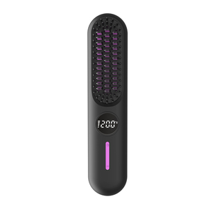 <span class=keywords><strong>GENAI</strong></span> S01 Cepillo Eléctrico Recargable, Impermeable, Mini, Portátil, para Peinar el Cabello, Plancha con Dientes de Acero Inoxidable y Cuerpo de Plástico - Product Image 1