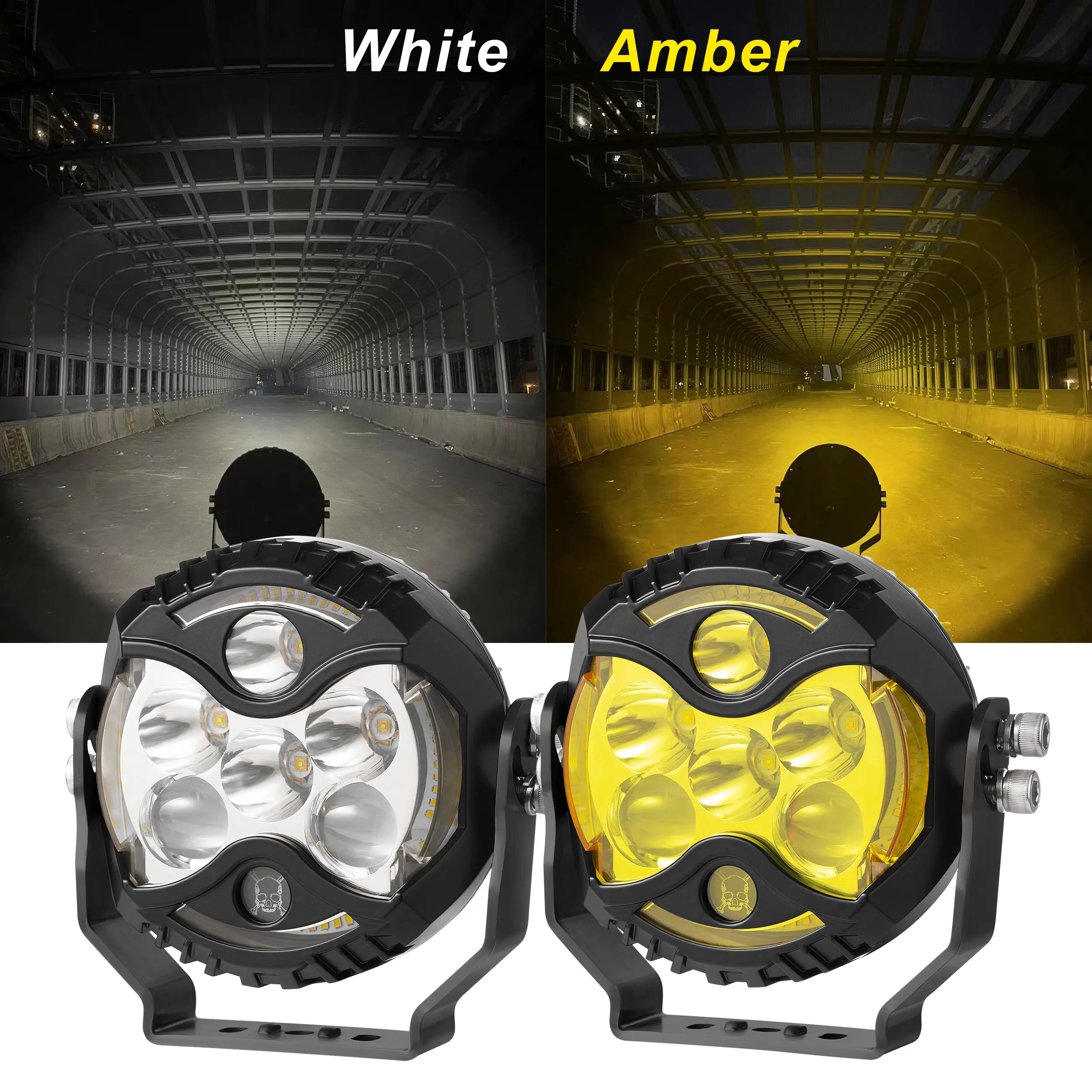 7inch 90W Led work light for car Side Led Driving Light Car headlight for offroad lamps