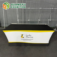 Housse de table en spandex imprimée durable à bas prix pour tables pliantes de 6 pieds, lavable et résistante aux plis, idéale pour les configurations de chapiteaux et de tentes