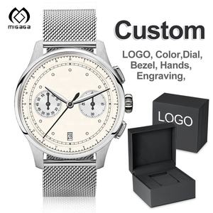 Orologi da <span class=keywords><strong>Uomo</strong></span> Automatici Cronografo Classici Rétro di Alta Qualità con Cassa e Cinturino in Acciaio Inossidabile 316L Multifunzione e Logo Personalizzabile - Product Image 1