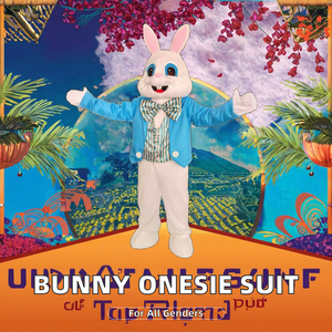 Costume <span class=keywords><strong>de</strong></span> <span class=keywords><strong>lapin</strong></span> <span class=keywords><strong>de</strong></span> Pâques unisexe pour <span class=keywords><strong>adulte</strong></span>, pyjama en peluche, mascotte, <span class=keywords><strong>tenue</strong></span> <span class=keywords><strong>de</strong></span> cosplay pour fêtes et célébrations - Product Image 3