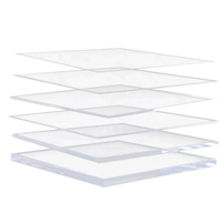 Plaque en acrylique coulé transparent 1220x2440mm pour fabricants avec service de découpe