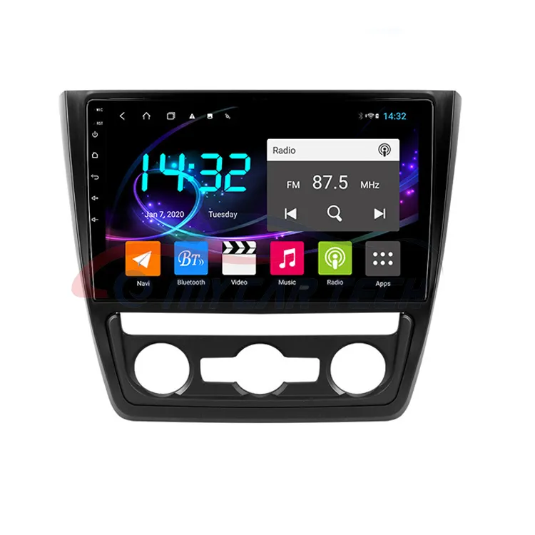 Autoradio Android 2009, Navigation Gps, lecteur Dvd, Canbus, pour voiture Skoda Yeti, 9.0 pouces