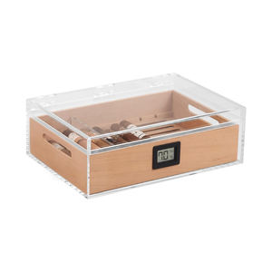 La caja <span class=keywords><strong>de</strong></span> cigarros transparente acrílica personalizada <span class=keywords><strong>de</strong></span> alta calidad y bajo <span class=keywords><strong>precio</strong></span> tiene capacidad para 16-20 cigarros - Product Image 1