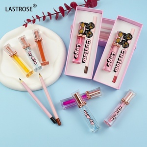 ลิปมันแบบ2 in 1ลิปกลอสและลิปไลเนอร์แบบเหลวมีเม็ดสีสูง - Product Image 1