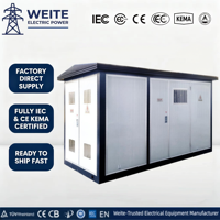 Transformador Prefabricado de 12kV 24kV 300kVA, Subestación Compacta, Subestación Solar para Exteriores, Fácil Instalación, Distribución de Energía