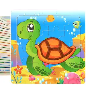 Saw Puzzle bambini in legno jigsaw puzzle toy early geoboard education cartoon animal vehicle puzzle cognitivo per bambini