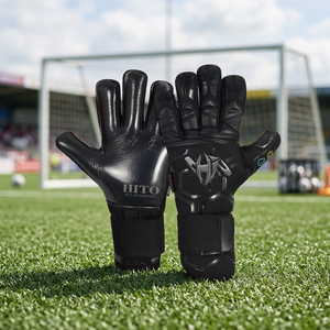 Gants de football en latex allemand, gants de gardien de but professionnels de qualité supérieure, caoutchouc injecté sur le dos de la main, doigts entièrement protégés. - Product Image 3