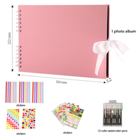 Album photo DIY 2026, album de scrapbooking, collection créative, album commémoratif, ensemble de carnets en cuir