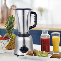Mixeur Électrique Professionnel Robuste en Acier Inoxydable 3 Vitesses pour Smoothies, Broyeur Portable, Mixeur et Extracteur de Jus Alimentaire