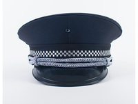 Casquette de travail portier de sécurité Performance bleu marine chapeau d'étiquette professionnelle