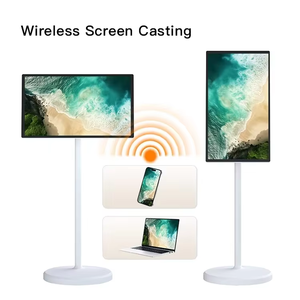 Écran tactile intelligent Bestie Machine de 27 pouces, système d'exploitation Android, support au sol tout <span class=keywords><strong>en</strong></span> métal pour ascenseur, vidéo, <span class=keywords><strong>fitness</strong></span> et usage bureautique - Product Image 4