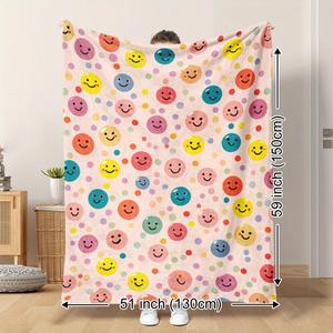 Christmas Santa Flannel Blanket <b>Throw</b> Blanket Nap Blanket Xmas Gift Holiday Decor Skin Friendly Reversible <b>for</b> Bed Sofa <b>Couch</b> - Product Image 2