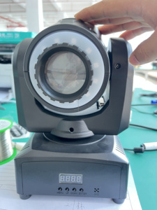 <span class=keywords><strong>30W</strong></span> Mini Di chuyển đầu ánh sáng với DMX512 12 kênh <span class=keywords><strong>30W</strong></span> trắng <span class=keywords><strong>LED</strong></span> tự động kích hoạt âm thanh chủ-nô lệ chế độ cho các sự kiện sân khấu trong nhà - Product Image 4