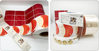 Étiquettes adhésives en vinyle personnalisées avec logo imprimé en feuille d'or, imperméables, pour dentifrice et cosmétiques, avec taille et couleur personnalisables