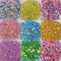 Or péritoine étoile fleur papillon paillettes en vrac noël étincelle paillettes transparente paillettes holographique Nail Art PVC paillettes