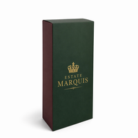 Caja de Cartón Premium para una Sola Botella, Tubo de Envío para Whisky, Cajas de Vino de Lujo con Logotipo Personalizado