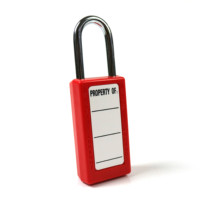 NT-S38LA Cadenas de sécurité à anse de 38 mm en acier inoxydable et nylon, marque WZNT, certifié CE/ISO, pour usage industriel, déverrouillage par clé