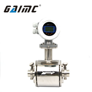 Gaimc gmf200 vệ sinh kỹ thuật số PTFE đo lưu lượng chất lỏng LCD hiển thị chủ đề kết nối OEM sữa điện từ đo lưu lượng - Product Image 2