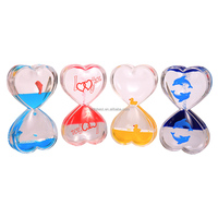 Minuterie en forme de coeur calmant sensoriel soulagement du stress pour enfants et adultes minuteries de mouvement liquide barboteur