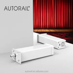 stable automatic motorized stage curtain track with motor system for school hall
