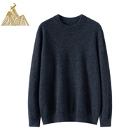 Pull en cachemire 100% pour homme, de qualité supérieure, fil torsadé fantaisie 9 jauges, épais, chaud et doux, pour l'hiver