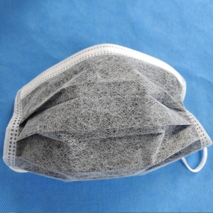 <span class=keywords><strong>Respirator</strong></span> pelindung keselamatan kimia sekali pakai medis 4 lapisan, karbon aktif bukan tenunan dengan Filter atau asap - Product Image 3