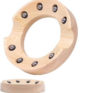 Wooden manual mini <b>bowling</b> ball spinner, round <b>bowling</b> ball spinner and wiper, <b>bowling</b> ball holder base - Product Image 2