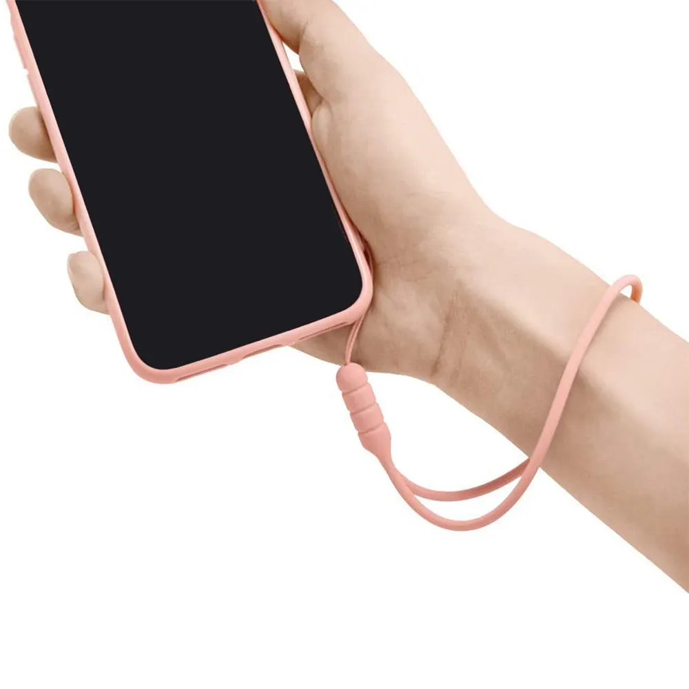 Hot Silicone Phone Lanyard anti lost safety lanyard custom Silicone Soft Strap For Iphone