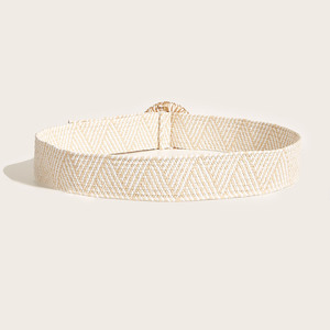 <span class=keywords><strong>Cintura</strong></span> da <span class=keywords><strong>donna</strong></span> in stile stile stile ampia e <span class=keywords><strong>Beige</strong></span> con fibbia rotonda Skinny in rafia elasticizzata <span class=keywords><strong>cintura</strong></span> da <span class=keywords><strong>donna</strong></span> elegante con tessuto elastico in paglia - Product Image 4