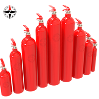 Vente en gros d'extincteur à cylindre en aluminium de 2 à 5 kg extincteur à batterie au lithium pour l'incendie de classe B à partir de produits pétroliers