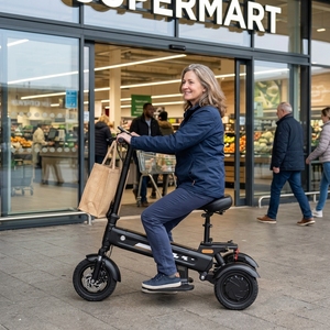 Scooter électrique pliable à 3 roues homologué CE pour les personnes âgées et les adultes - Product Image 4