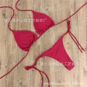Maillot de bain Bikini spécial été rembourré femmes fendu Sexy vêtements traditionnels - Product Image 4