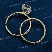Ewiger Schmuck IGI-Zertifikat 1ct 2ct Kissenförmiger Schliff D-Farbe VVS Labor-Gezüchteter Diamant S925 Silber 10K 14K 18K Gelbgold PT950 Ring
