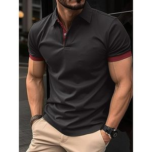 Custom Logo 100% Cotton Plain Solid Quick Dry Short Sleeve Polo Shirts Contrasting Jersey Fabric Dyed With Unique Features