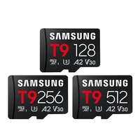 Carte mémoire Micro TF Samsung T9 128 Go 256 Go 512 Go, vitesse jusqu'à 200 Mo/s, U3 V30 A2, carte Flash TF pour Drone, DVR, Caméra, Switch, Tablette
