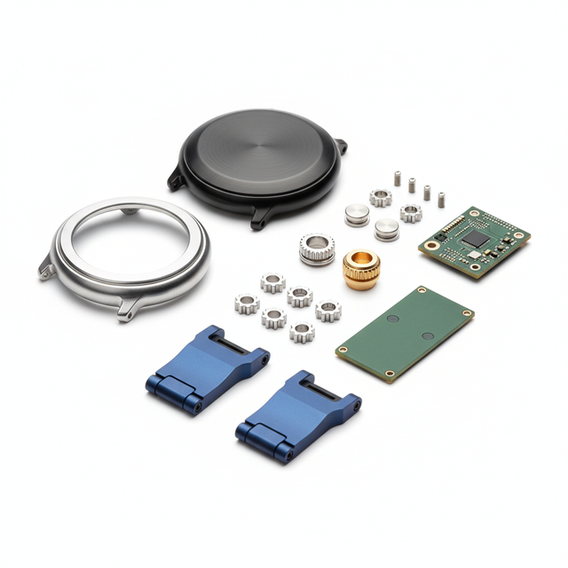 High Precision CNC Machining Smart Watch Case Aluminum Alloy 6061 Customized Luxury Wearable Device Housing Parts