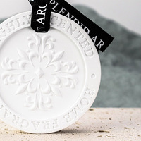 Diffuser d'Huile Essentielle en Céramique Parfumée Personnalisé avec Logo Imprimé, Désodorisant de Luxe pour Maison, Voiture et Armoire Suspendue