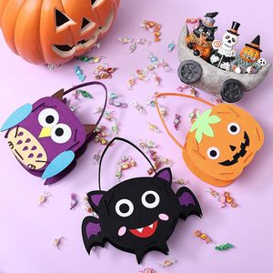 Paquete de 3 bolsas para tratar Halloween, cestas, bolsas de fieltro para Halloween, bolsas de dulces de Halloween para niños - Product Image 3