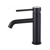 Robinet Mitigeur de Salle de Bain Monotrou en Acier Inoxydable 304 Gris Anthracite, Eau Chaude et Froide, Prix Usine, Nouvelle Collection 2026