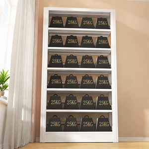 Rak buku perpustakaan toko buku rak buku logam rak perpustakaan ruang baca rak buku bubuk putih dilapisi rak buku - Product Image 3