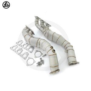 Collecteurs d'échappement <span class=keywords><strong>sport</strong></span> en acier inoxydable CSZ pour <span class=keywords><strong>Audi</strong></span> S4 S5 S6 S7 <span class=keywords><strong>3</strong></span>.0T C7 B8 2009-2016, livraison rapide - Product Image 3