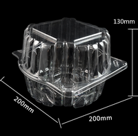 Boîte transparente à clapet en forme de carpe, conteneur pour 1 brelot d'herbes, de salade, de lettrage, romain,