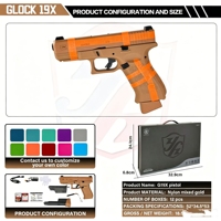 Pistolet à hydrogel G19x Gun Metal Gelblaster Gun Goy Guns pour adultes