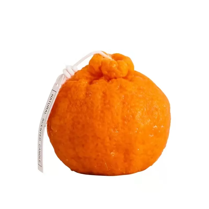Креативная Милая Ароматизированная Апельсиновая лимонная форма, декоративная Ароматизированная Рождественская свеча для фото