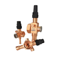 Vanne rotative manuelle plaquée acier avec connecteur en acier pour pièces de compresseur industrielles dans le domaine de la réfrigération et de l'échange de chaleur